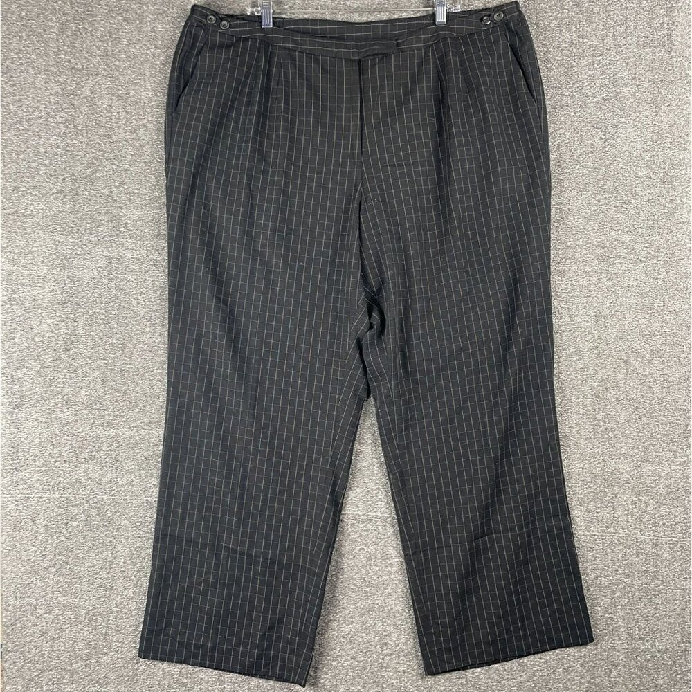 Talbots Pants Womens Size 22W Black Work Office Capsule Minimal Corp Norm Career